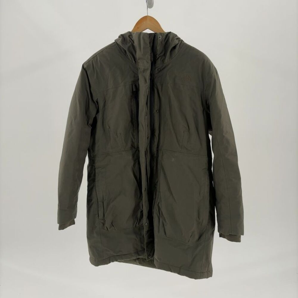 The North Face Down Parka Olive Green Waterproof Hooded Jacket